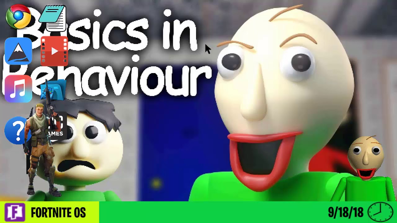 Baldi Gets Fortnite OS (Reupload)
