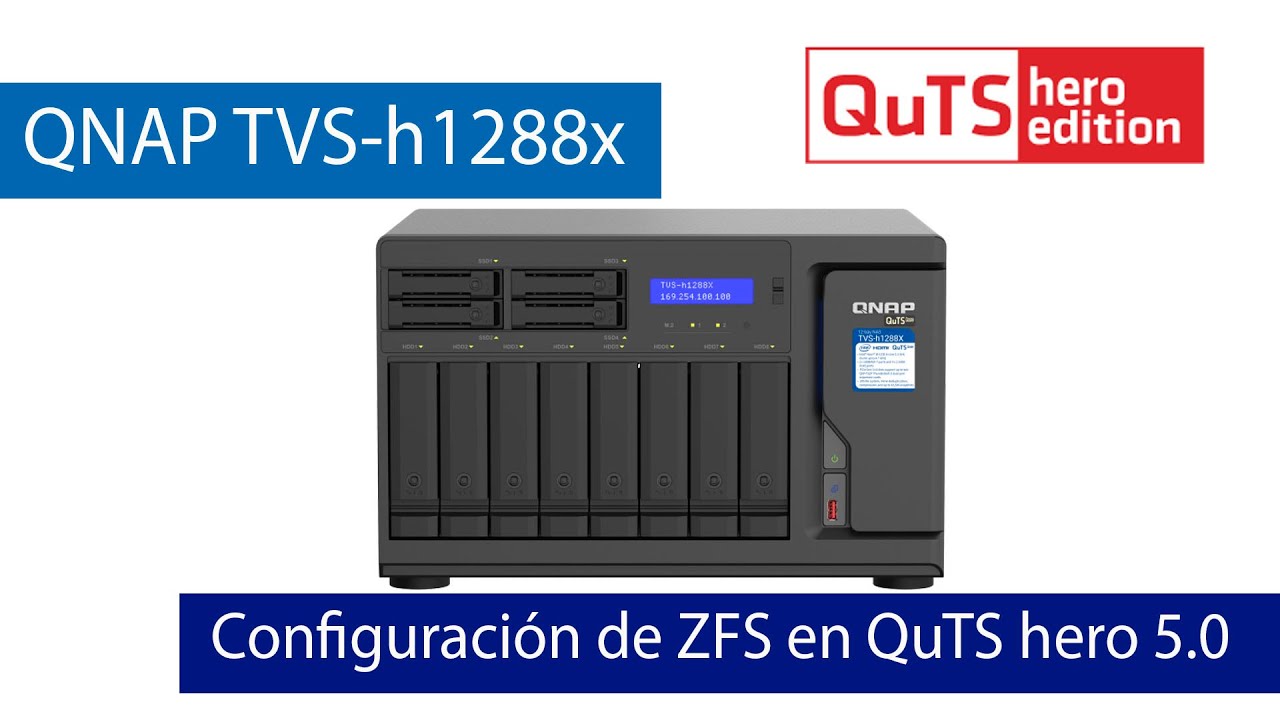 Configura el almacenamiento de un NAS QNAP con ZFS y QuTS hero