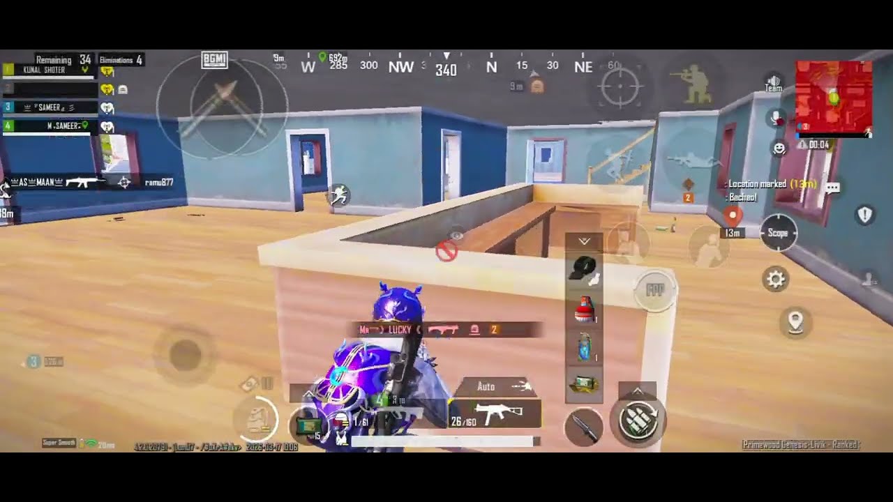  😱 Last Zone Thriller | Chick dinner @KunalGaminGYTT ONE PLUS NORD 5 GAMING BGMI 