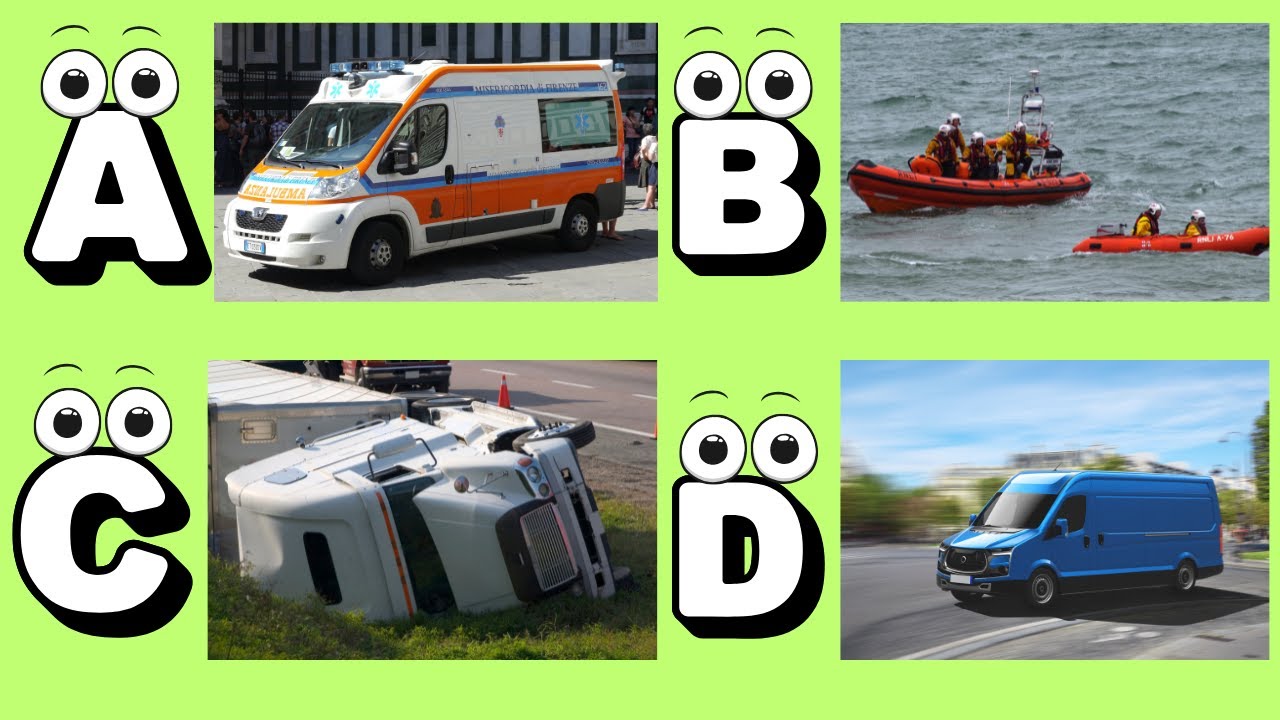 ABC Emergency Vehicles 🚑 | A to Z Rescue Rhymes for Kids | Learn Alphabet with Sirens & Heroes!