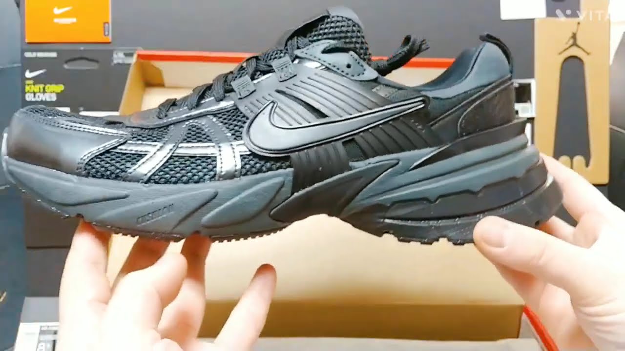 W NIKE-V2K 런 퓨어 블랙 앤트러사이트 - FD0736-001