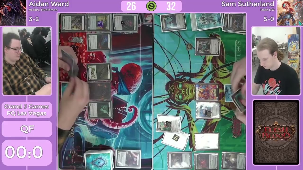 Aidan Ward  (Arakni, Huntsman) Vs Sam Sutherland (Dash IO) | Quarterfinals