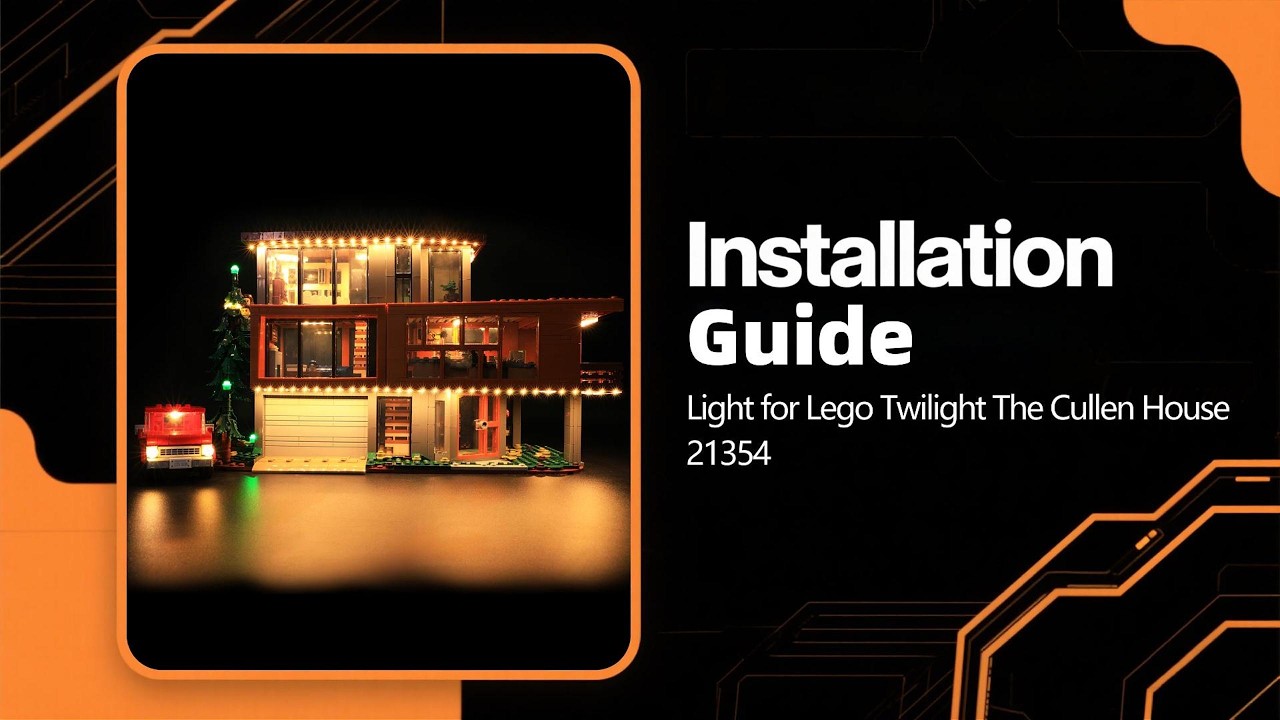 Light Kit For LEGO 21354 Twilight The Cullen House Video Installation Guide