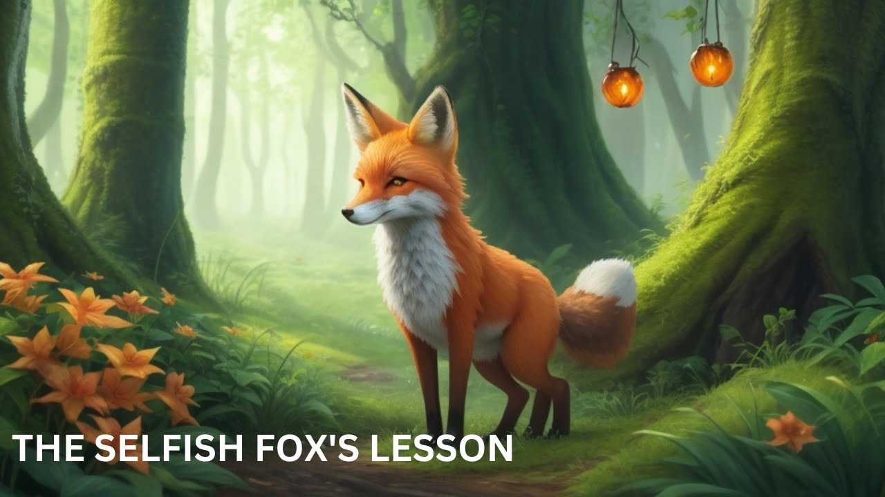 The Selfish Fox's Lesson  | Bedtime Story | Moral Story | Story For kids learning