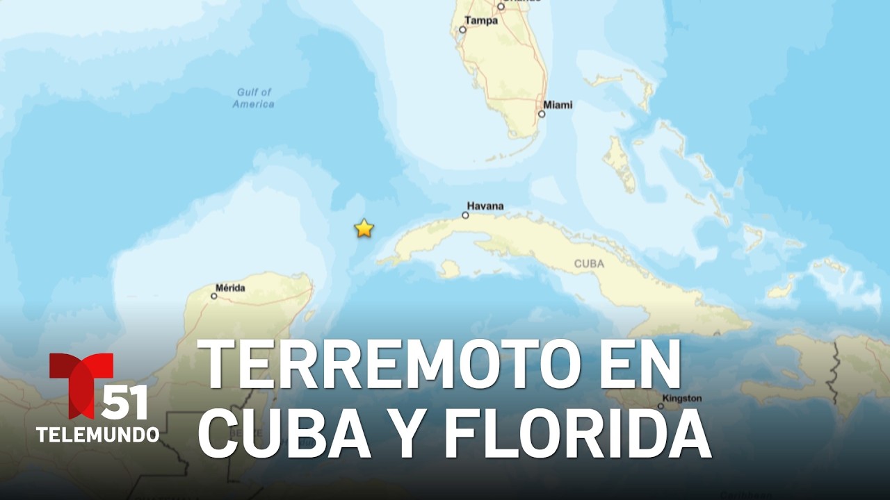 Fuerte terremoto en Cuba se siente en Florida