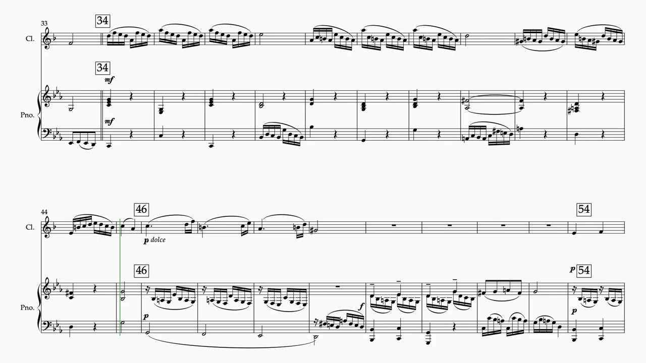 La Villageoise for Solo Clarinet (Full Tempo)