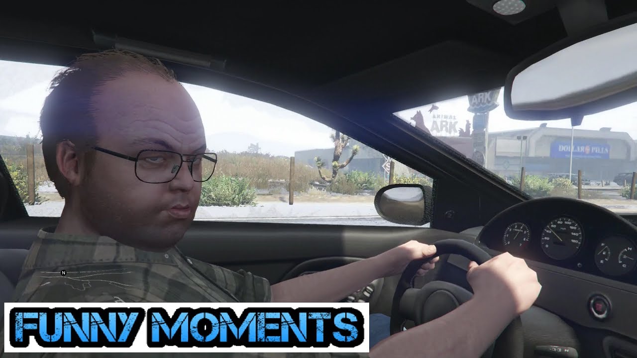 Funny moments GTA V Lester