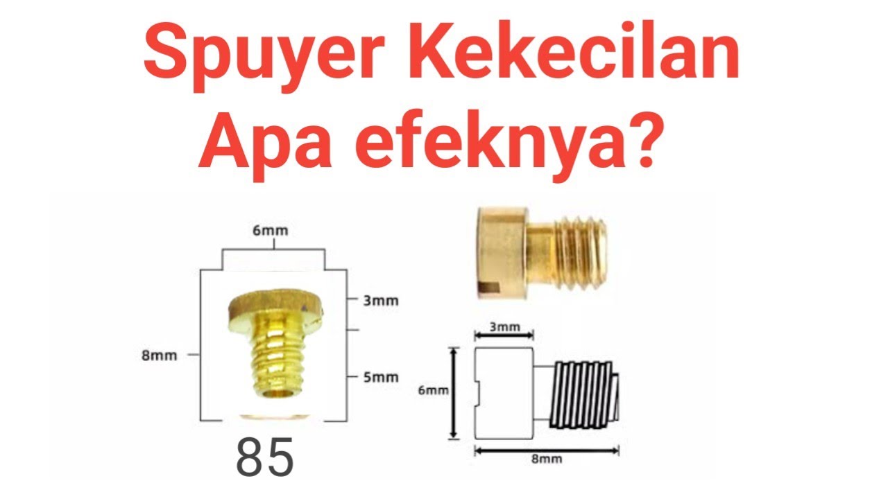 Ciri - ciri spuyer/main jet karburator kekecilan & akibatnya #carburetor