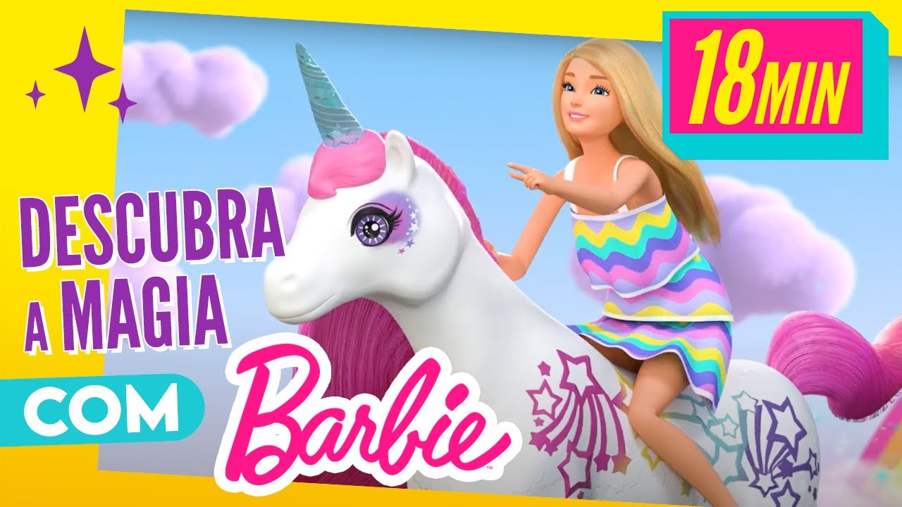 MARATONA AVENTURAS MÁGICAS COM A BARBIE! 🌈💖 ✨| Desenho Da Barbie Em Português
