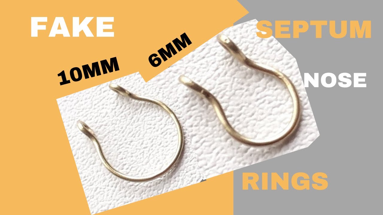 Fake Septum Piercing | How to Make Fake Septum Ring | Easy Fake Septum Piercing | Septum