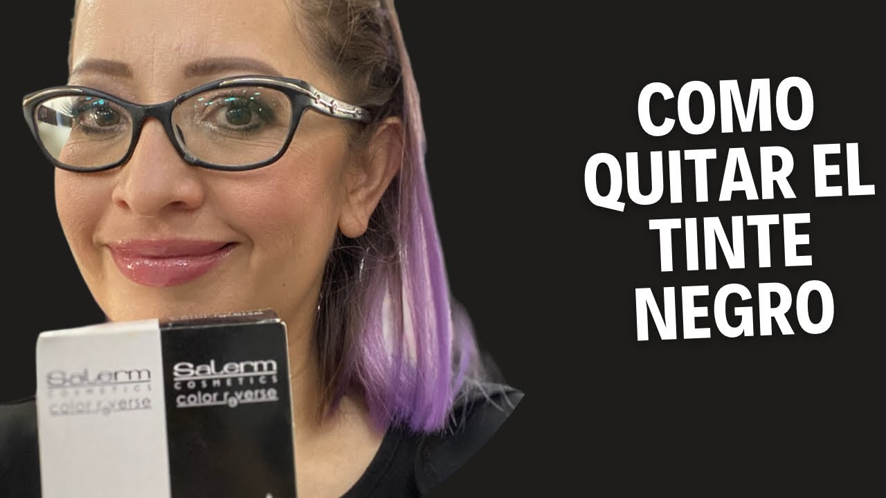 Te enseño MUY técnicamente como quitar un color negro del cabello.