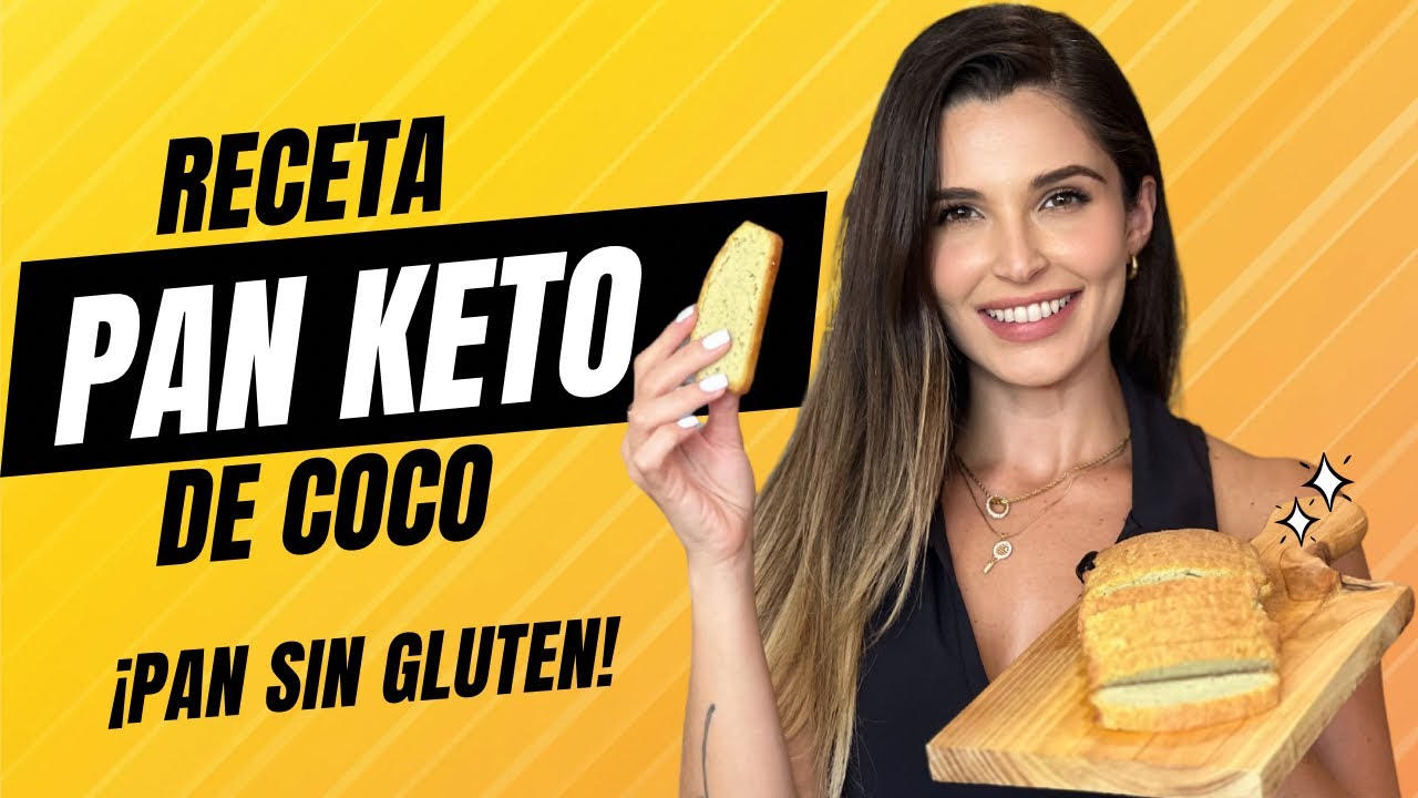 PAN KETO de harina de coco! Receta fácil SIN GLUTEN