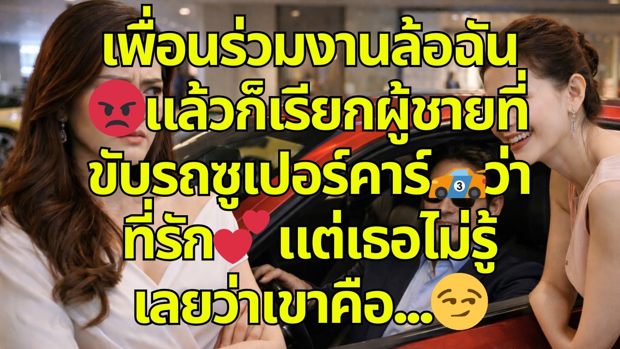 เพื่อนร่วมงานล้อฉัน😡แล้วก็เรียกผู้ชายที่ขับรถซูเปอร์คาร์🏎️ว่า 