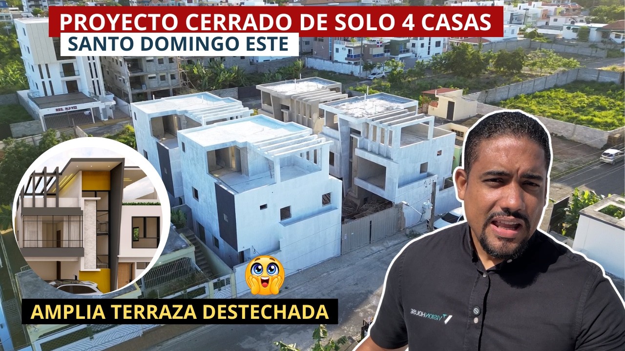 PROYECTO CERRADO DE SOLO 4 CASAS EN EL SECTOR DE PRADO ORIENTAL | SANTO DOMINGO ESTE