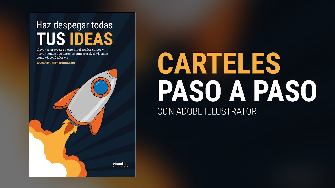 Cómo HACER CARTELES paso a paso con Adobe Illustrator | Ilustración en vectores de regalo