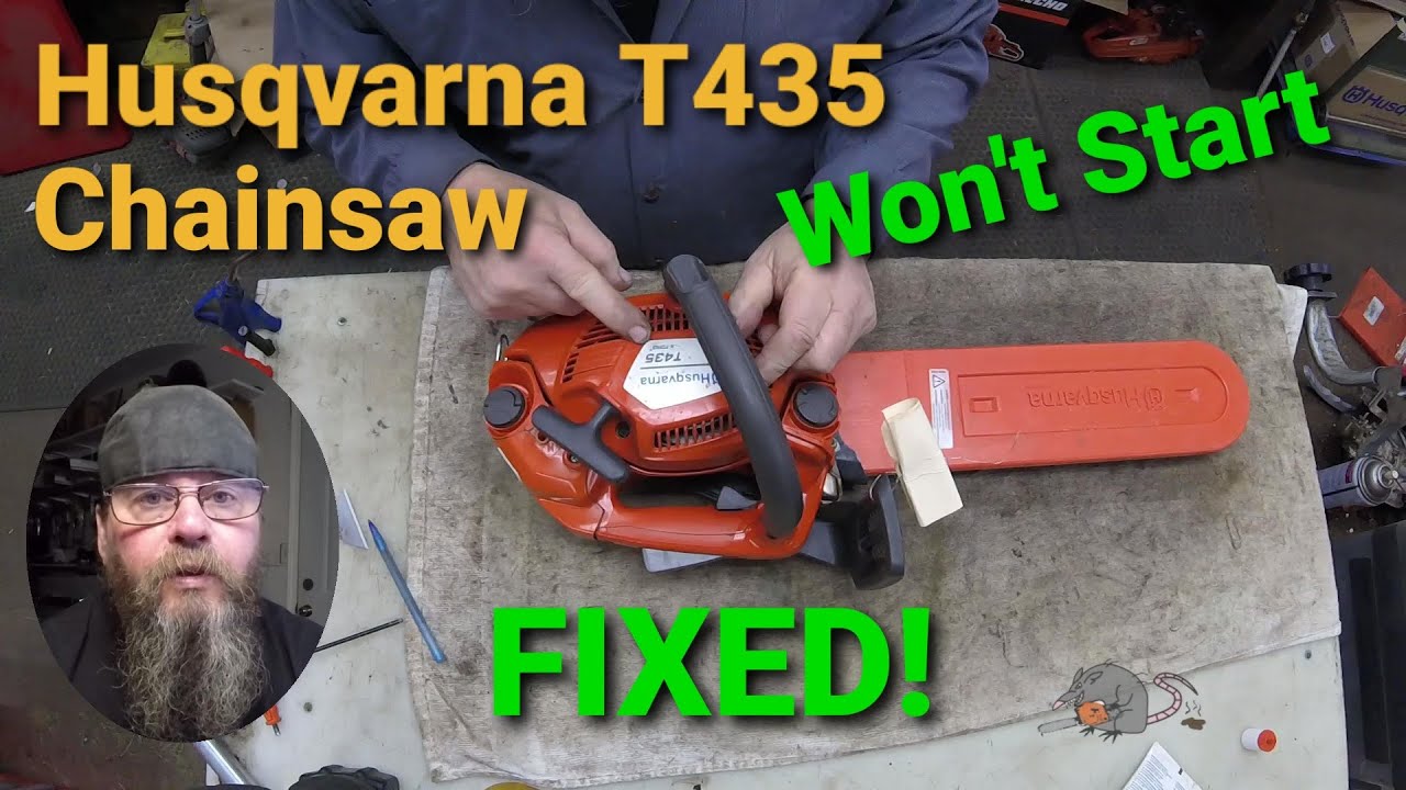Husqvarna T435 Chainsaw Won't Start, Fixed!