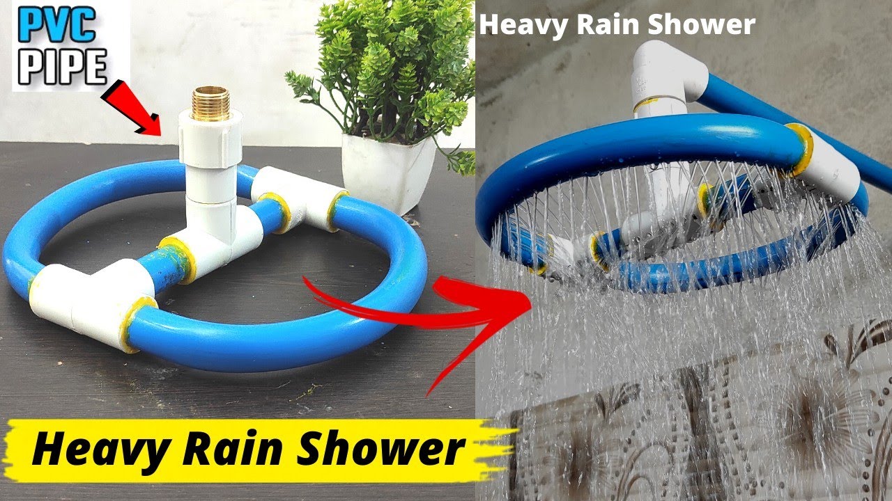 How to Make 8'' ROUND RAIN SHOWER with PVC PIPES | round rain shower | pvc rain shower | rain shower
