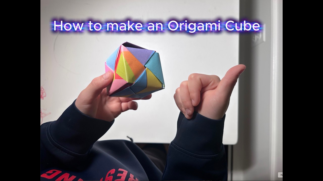 Easy Tutorial: How to Make an Origami Cube