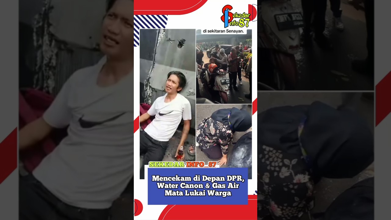 Water cannons and tear gas injure residents. #demonstration #house of representatives #students #...