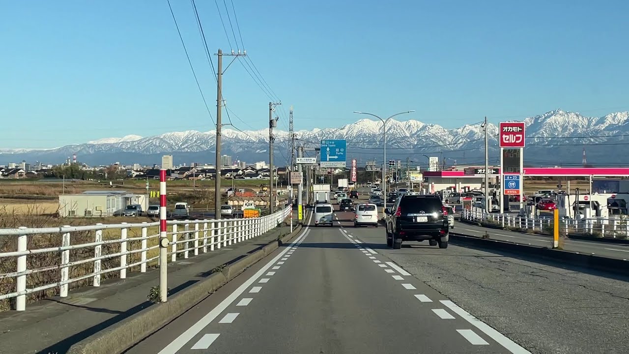 Real Drive in Toyama, Japan | Mt. Tateyama View | No Music