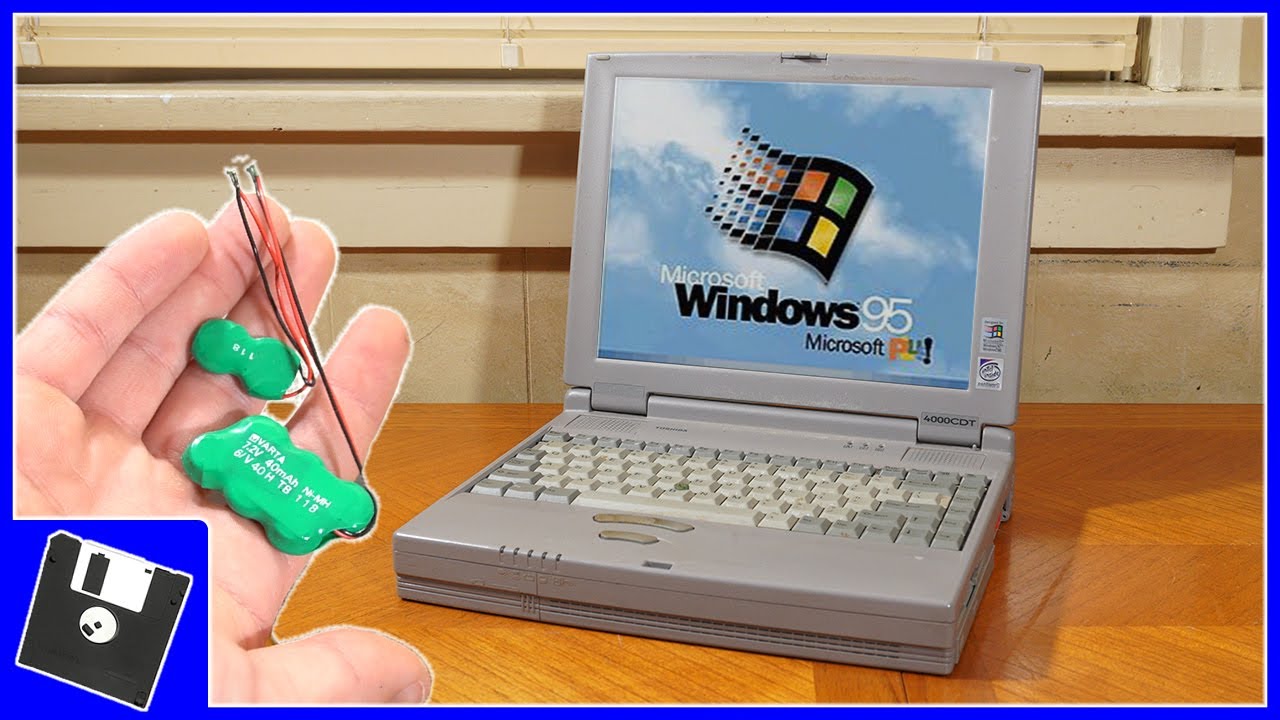 Restoring A Vintage Toshiba 4000CDT Pentium II Laptop!