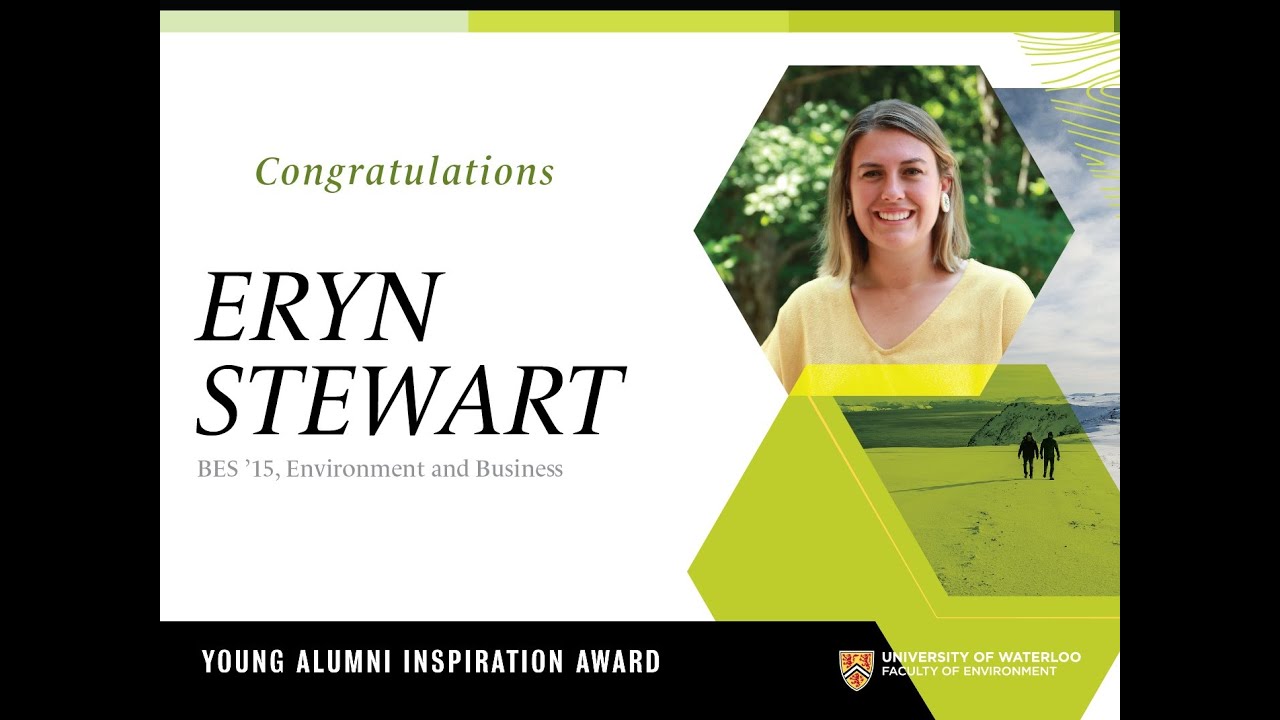 UWaterloo Environment Alumni Award Winner Eryn Stewart