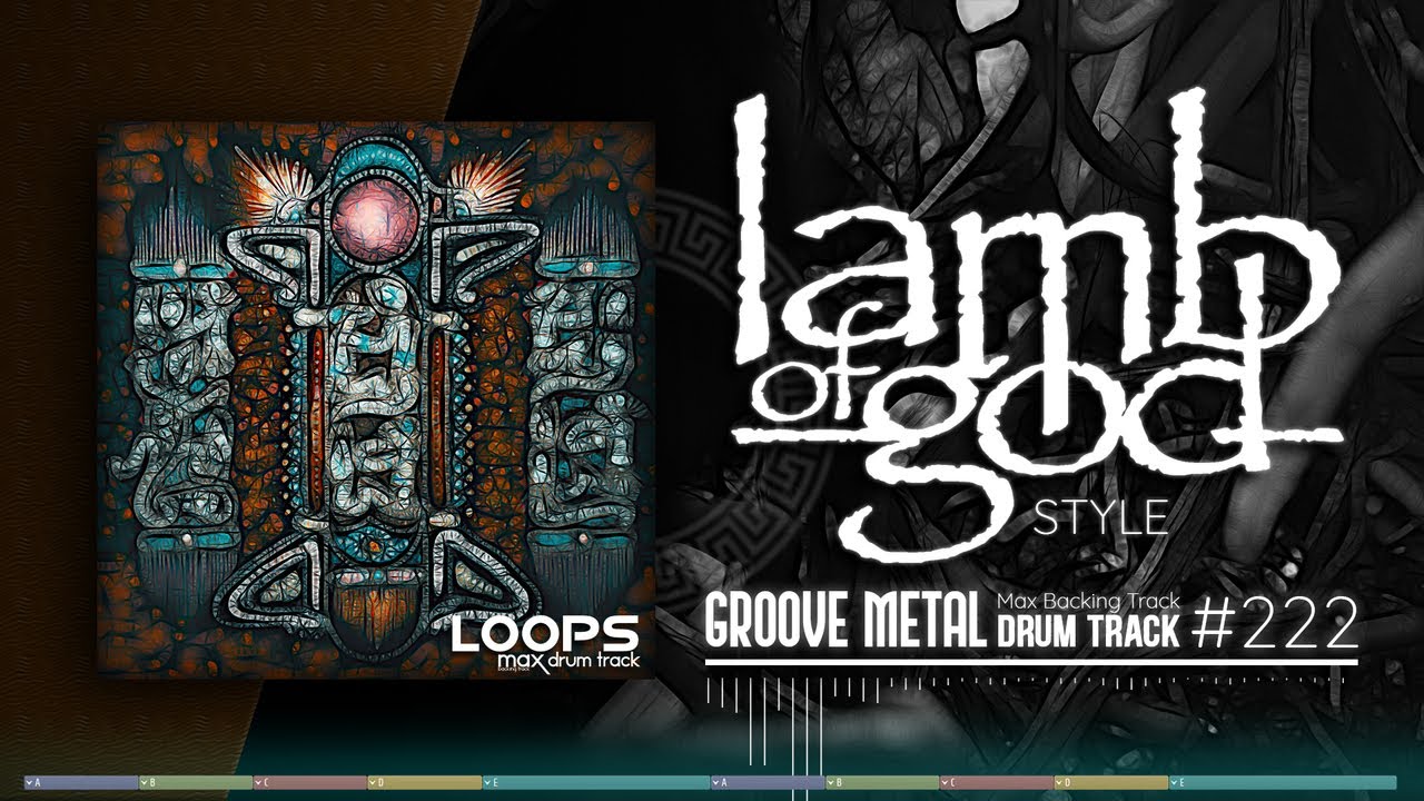 Groove Metal Drum Track / Lamb Of God Style / 115 bpm