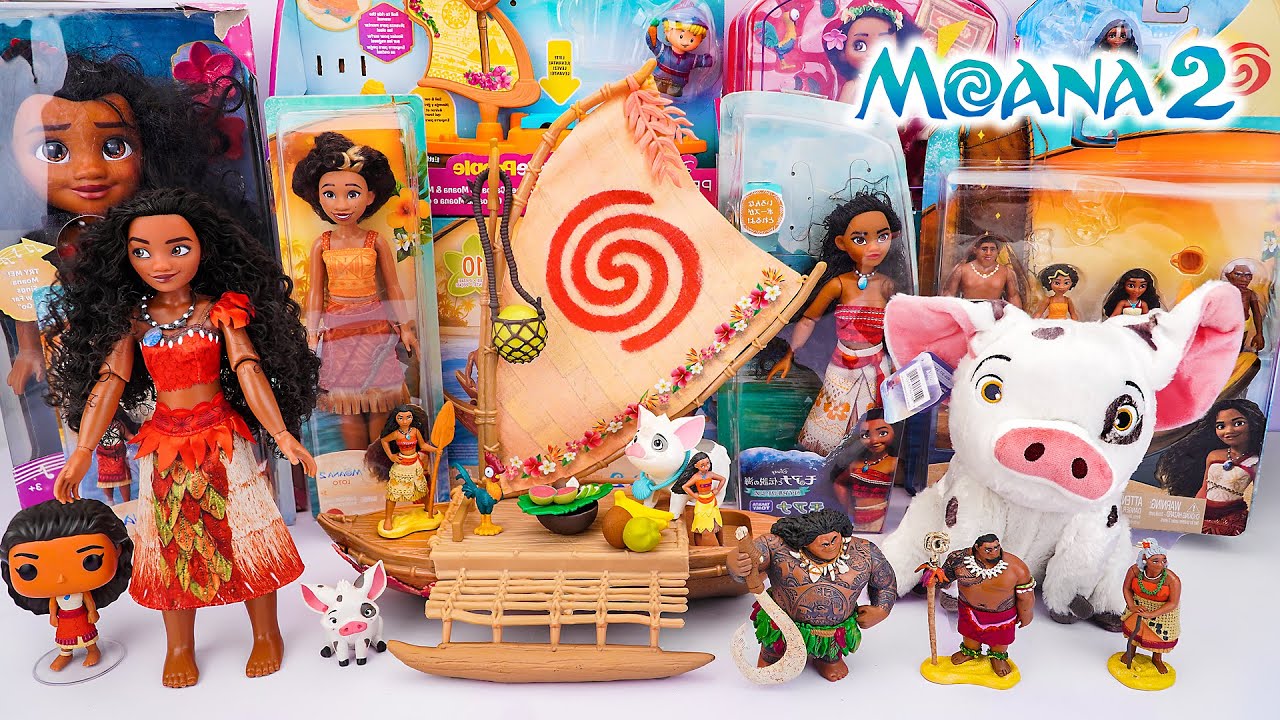 Unboxing Disney Moana 2 Toys Collection ASMR | Disney Moana Classic Doll Ocean Adventure Playset