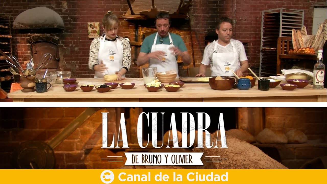 Masa brioche, polonaise, y tarta de duraznos en La cuadra de Bruno y Olivier