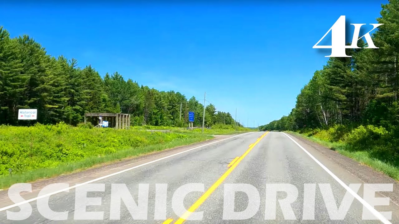 Scenic Drive Fredericton to Minto  |  4K  |  New Brunswick, Canada