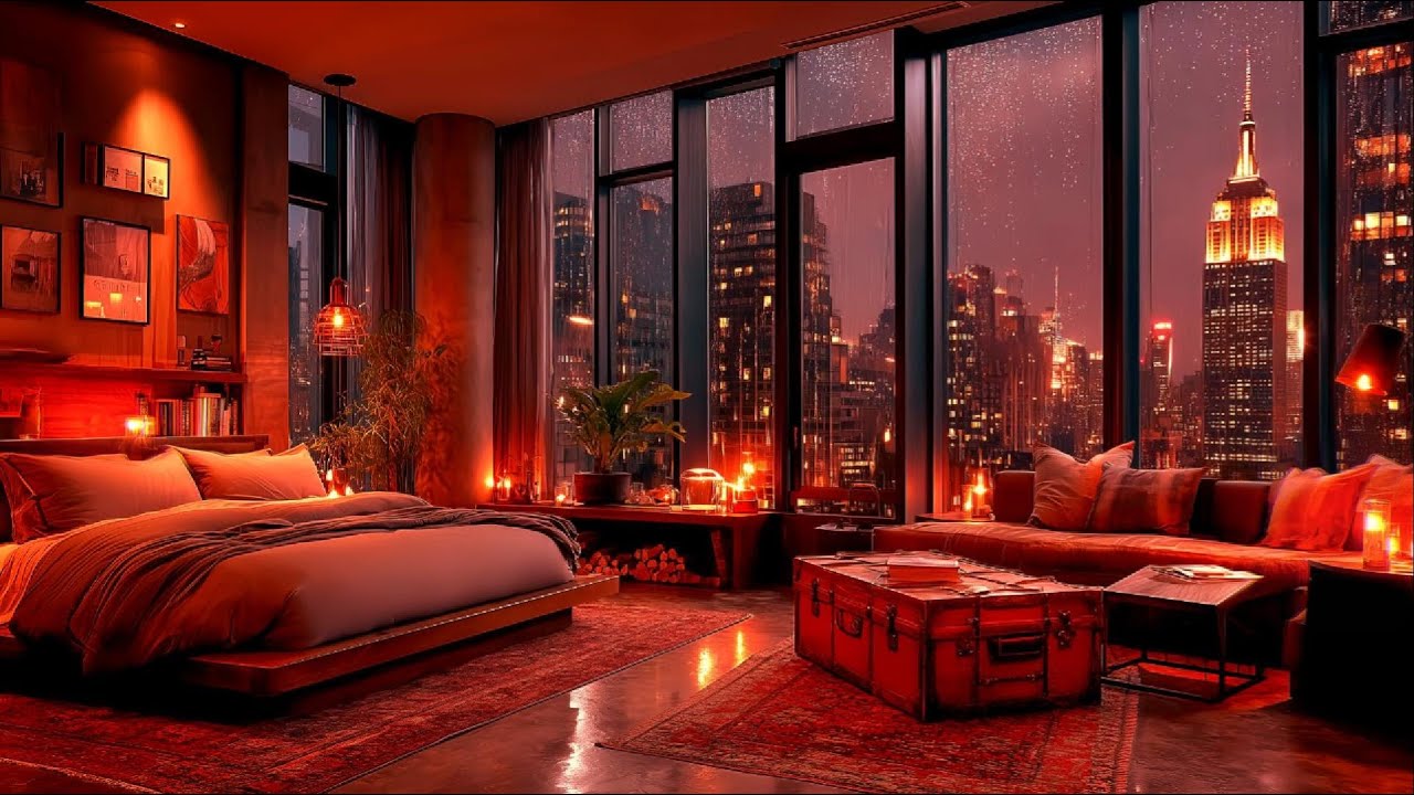[Playlist] Deep Sleep 💤 New York Rain & Jazz Noir (White Noise) / 수면음악, 재즈 빗소리 / 睡眠用BGM, ニューヨークの雨