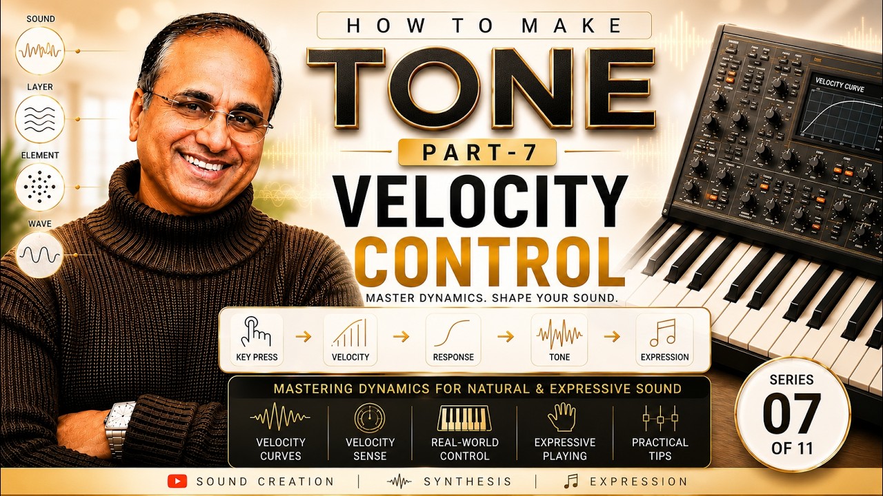 How to make Tones   Part 7   Velocity Control I  कीबोर्ड में टोन कैसे बनाये  Hindi