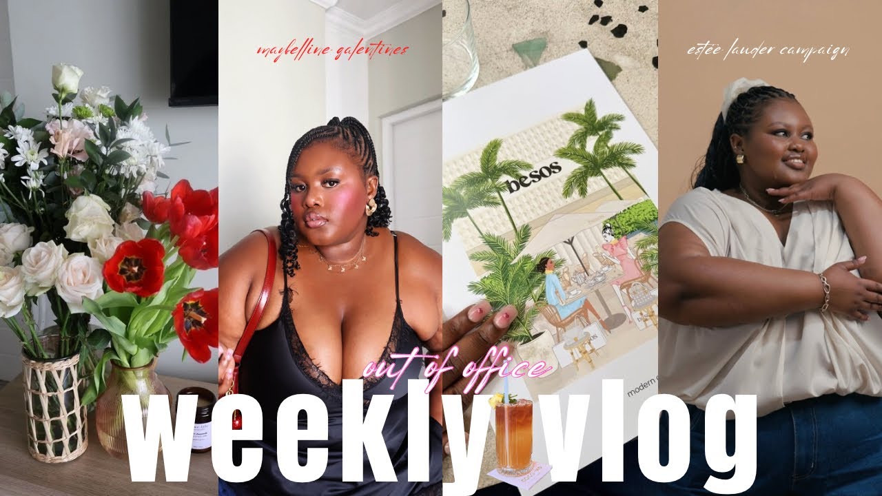 Weekly Vlog| in an estée lauder ad, maybelline galantines & more!