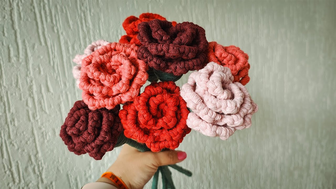 Rosa de Macramê | Tutorial Passo a Passo