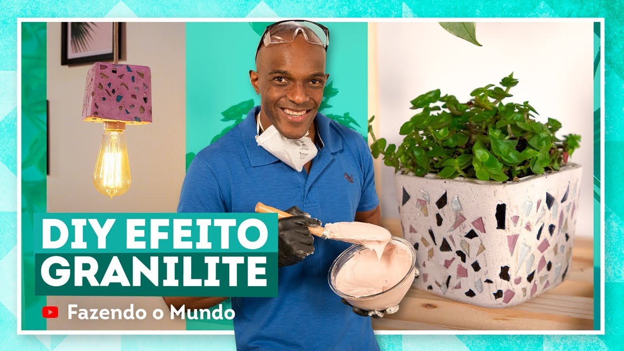 DIY | Como decorar sua casa com efeito granilite por Edgar Moraes