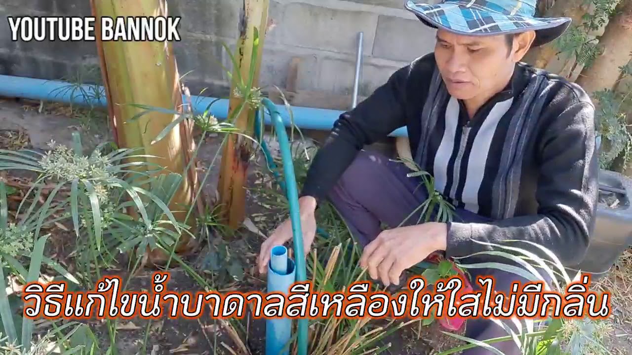 มีวิธีแก้น้ำบาดาลขุ่นสีเหลืองเป็นสนิมและมีกลิ่นให้ใสสะอาดง่ายๆด้วยตัวเอง