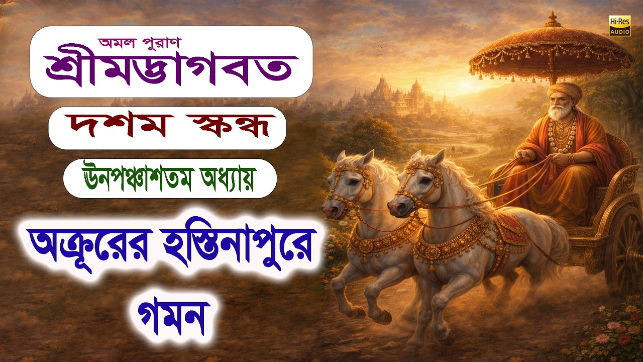 🌸অক্রূরের হস্তিনাপুরে গমন 🌸  ।। স্কন্ধ-১০, অধ্যায় -৪৯ ।। অমল পুরাণ শ্রীমদ্ভাগবত।।