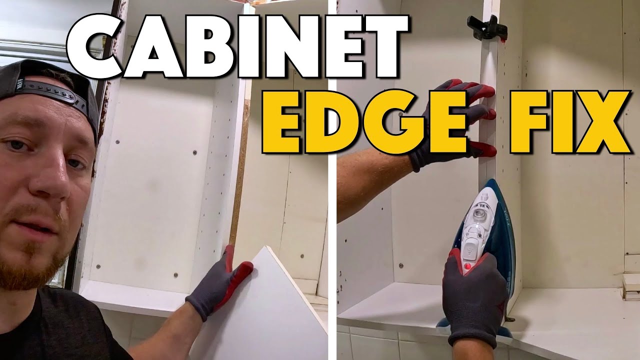 Repair Loose or Damaged Kitchen Cabinet Edges | Easy DIY Fix