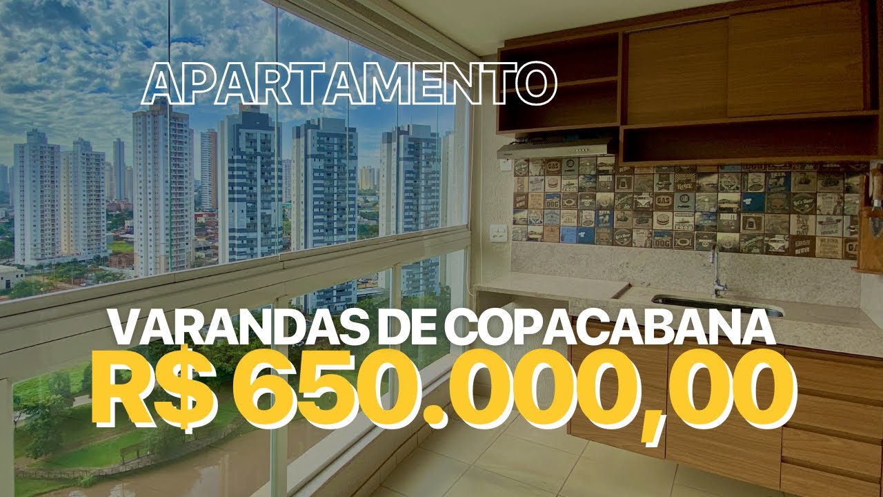 🏆 APTO 3 QUARTOS COM 94M², LINDÍSSIMO NO VARANDAS DE COPACABANA, JARDIM ATLÂNTICO - GOIÂNIA/GO