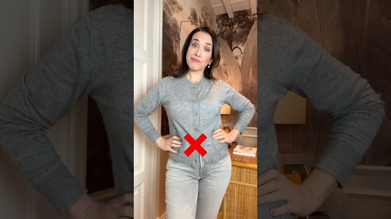 Trucchetto di stile per i cardigan 🥰 #stylehacks