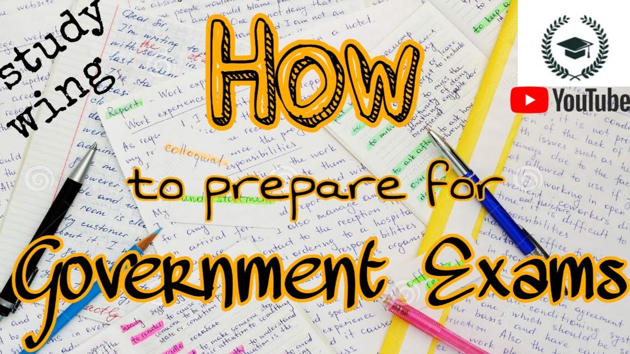 Preparation tips for Government Exams || Study Wing