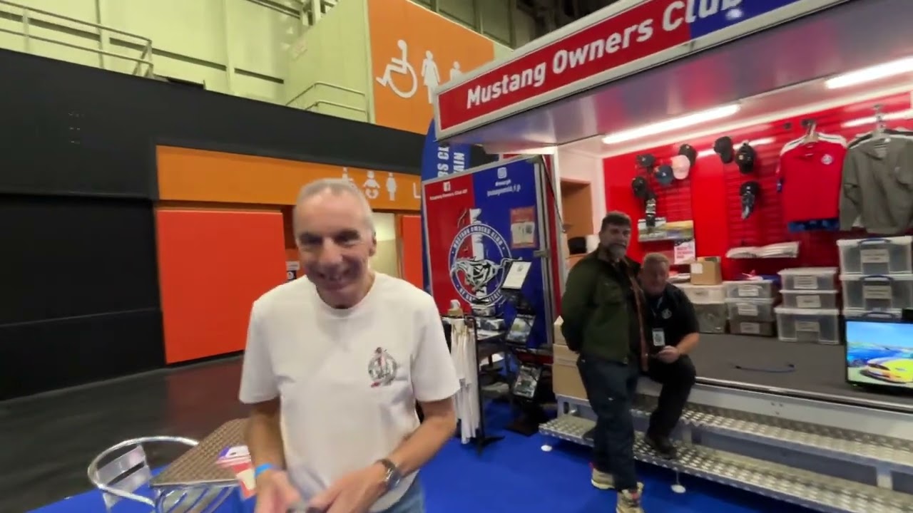 Mustang owners club of Great Britain show stand 