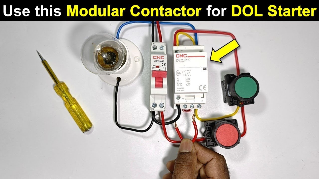 Modular Contactor Connection Explained Practically | Contactor wiring @TheElectricalGuy