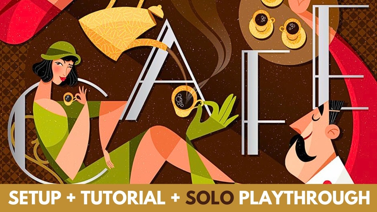 Cafe Board Game | Solo Tutorial Playthrough