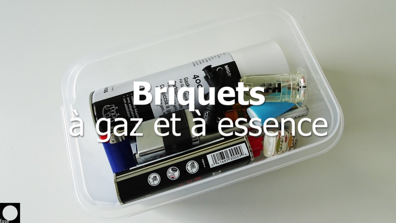 Briquets: à gaz et à essence