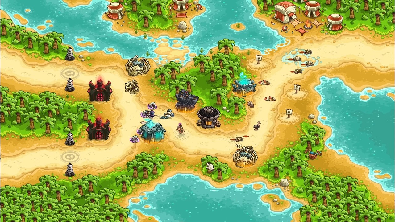 [Kingdom Rush Vengeance] 킹덤러쉬 벤전스 기본영웅, 타워로 세페 오아시스 불가능 난이도