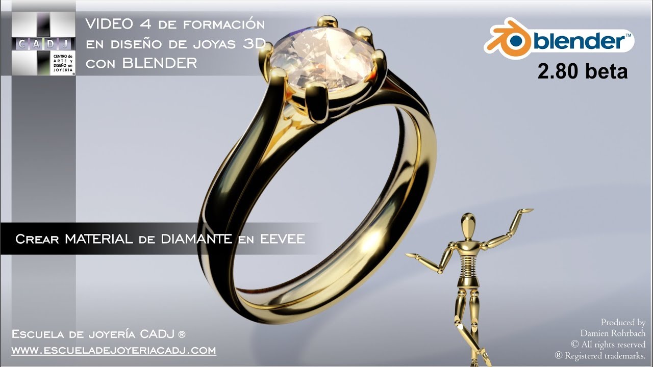 VIDEO 4 Diseño de Joyas 3D y Joyería con Damien Rohrbach y BLENDER 2.8