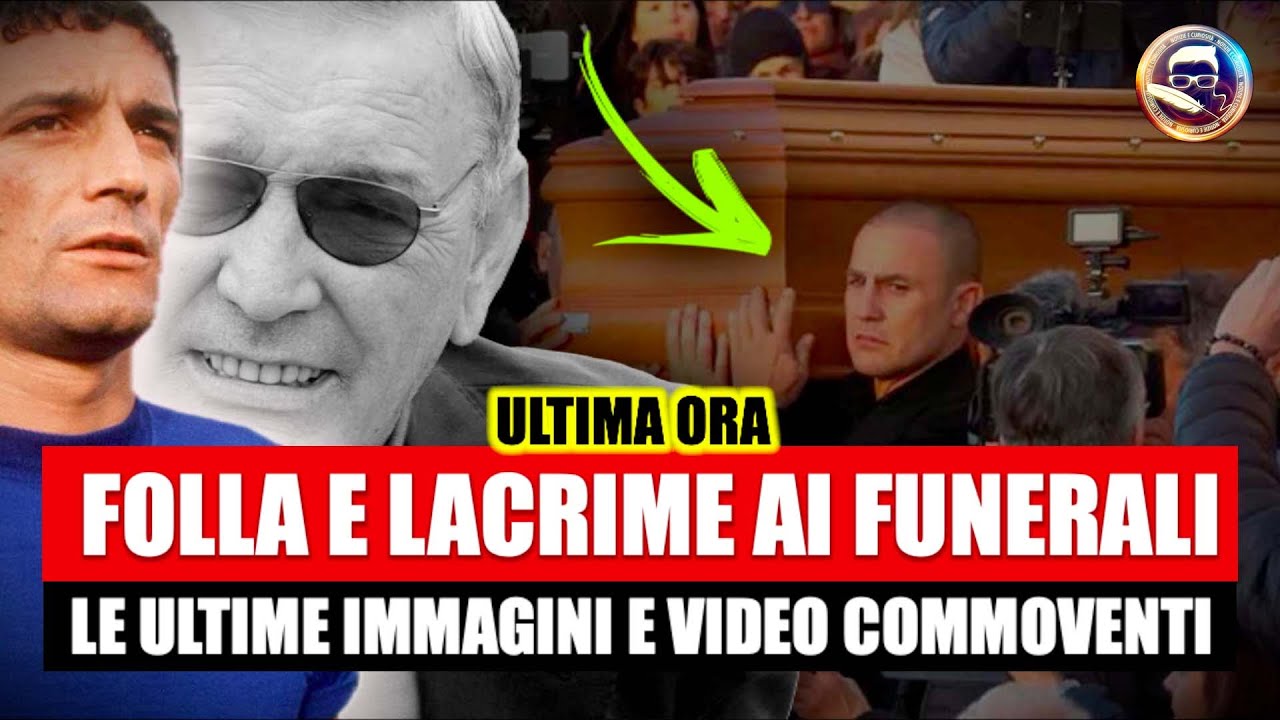 Gigi Riva, folla e lacrime ai funerali: in 30mila per l'addio, le ultime immagini commoventi