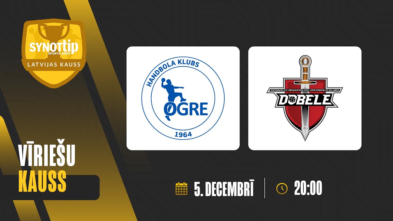 HK Ogre 🆚 ZRHK TENAX Dobele | 1. posms | Latvijas SynotTip kauss 25/26