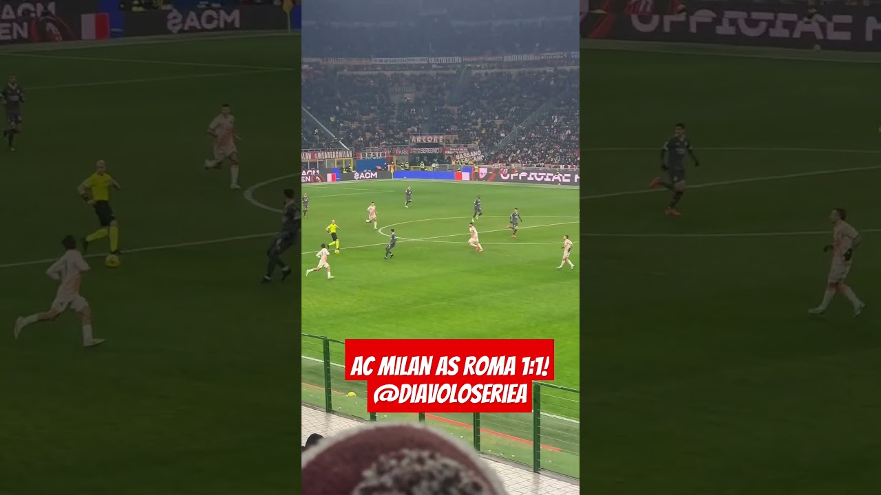 Pellegrini foal on Morata! AC Milan vs AS Roma 1:1! Live San Siro #milanroma #pellegrini #fonseca